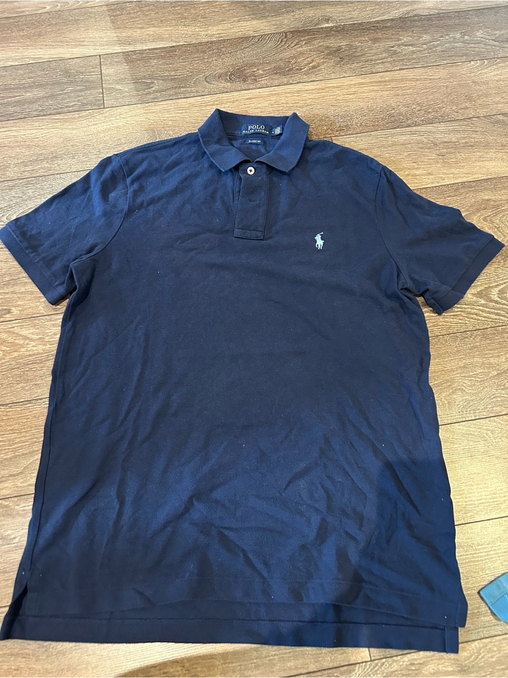 Ralph Lauren Navy Short-Sleeve Polo with Embroidered Pony